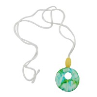 GALLAY Jewellery - Schmuck und Dekoration - Kette, gelb-türkis-weiß-marmoriert