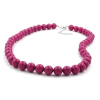 GALLAY Jewellery - Jewellery and decoration - Kette, Perlen 10mm violett-glänzend