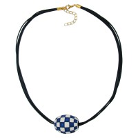 GALLAY Jewellery - Schmuck und Dekoration - Kette, Olive, elfenbein-blau