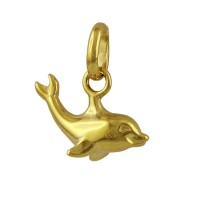GALLAY Jewellery - Schmuck und Dekoration - Anhänger 12x7mm kleiner Delfin glänzend 9Kt GOLD