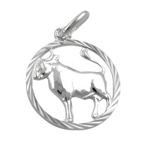 GALLAY Jewellery - Schmuck und Dekoration - Anhänger 15mm Sternzeichen Stier Silber 925