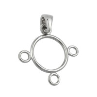 GALLAY Jewellery - Schmuck und Dekoration - Anhänger 21mm für Charm-Anhänger glänzend rhodiniert Silber 925