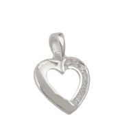 GALLAY Jewellery - Jewellery and decoration - Anhänger 14x14mm Herz mit Zirkonias glänzend Silber 925