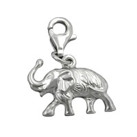 GALLAY Jewellery - Jewellery and decoration - Anhänger 12x16mm Charm Elefant rhodiniert Silber 925